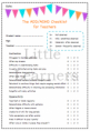 The ADD/ADHD checklist for teachers